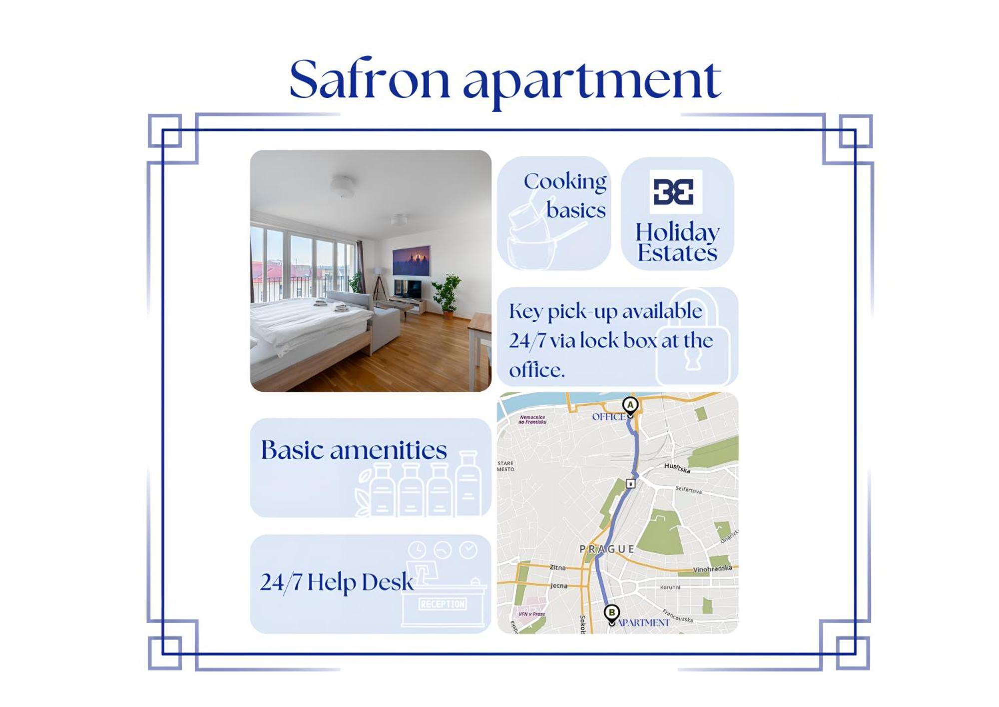 Sunny Safron Apartment Praag Buitenkant foto