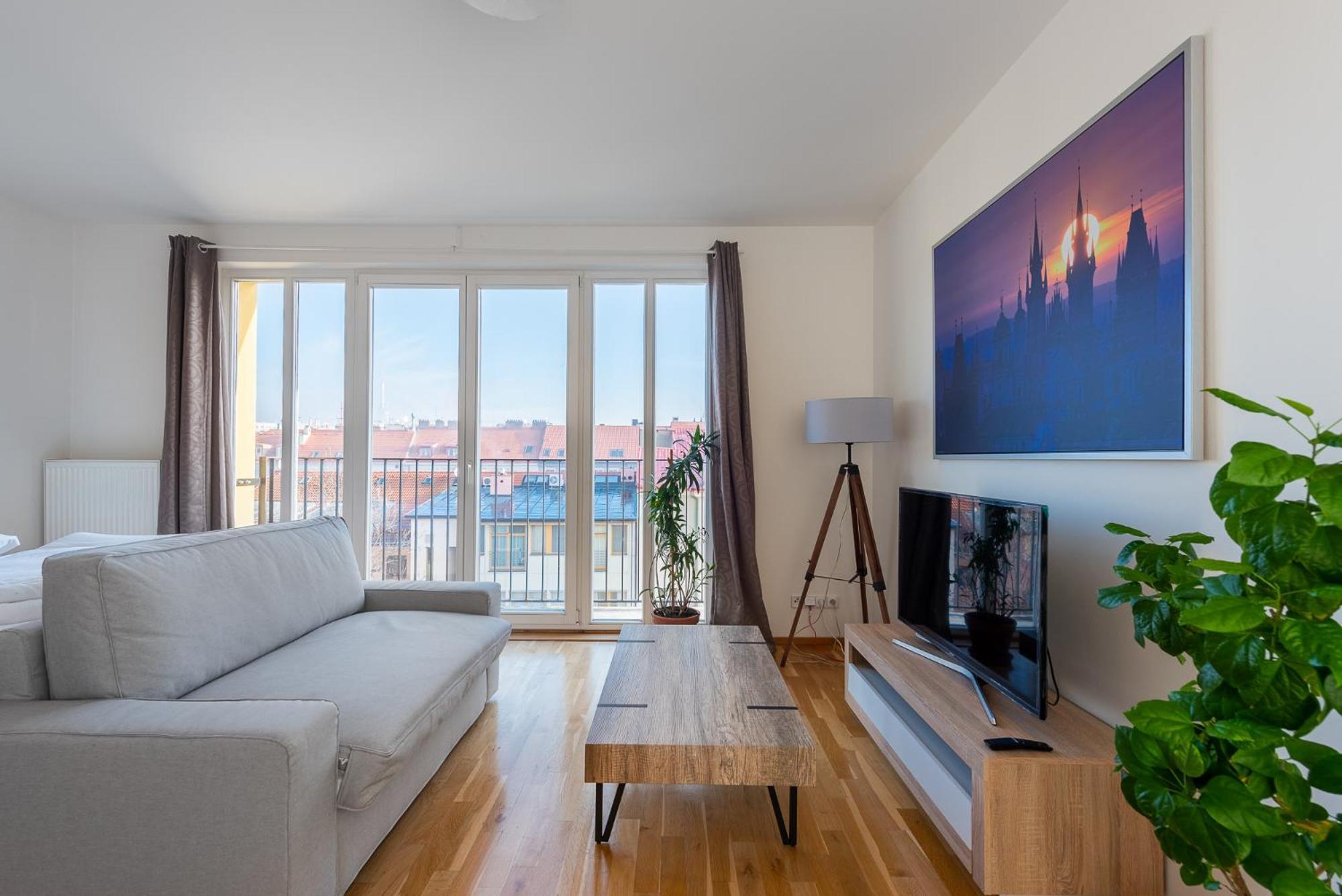 Sunny Safron Apartment Praag Buitenkant foto